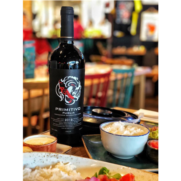 italian primitivo puglia wine 2018 750ml abv 14%